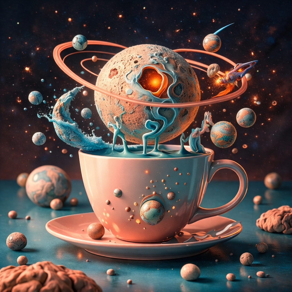 Cosmic cup artwork
